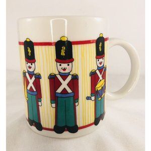 Vintage Christmas Coffee Cup / Mug Toy Soldiers